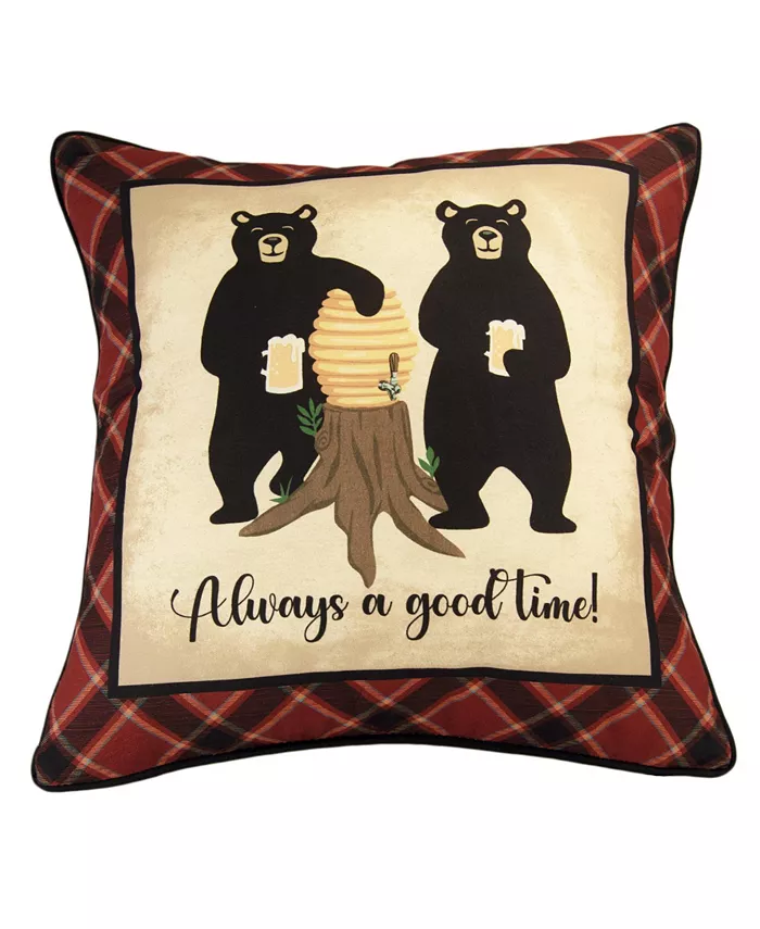 Donna Sharp Forest Grove Good Time Decorative Pillow， 16