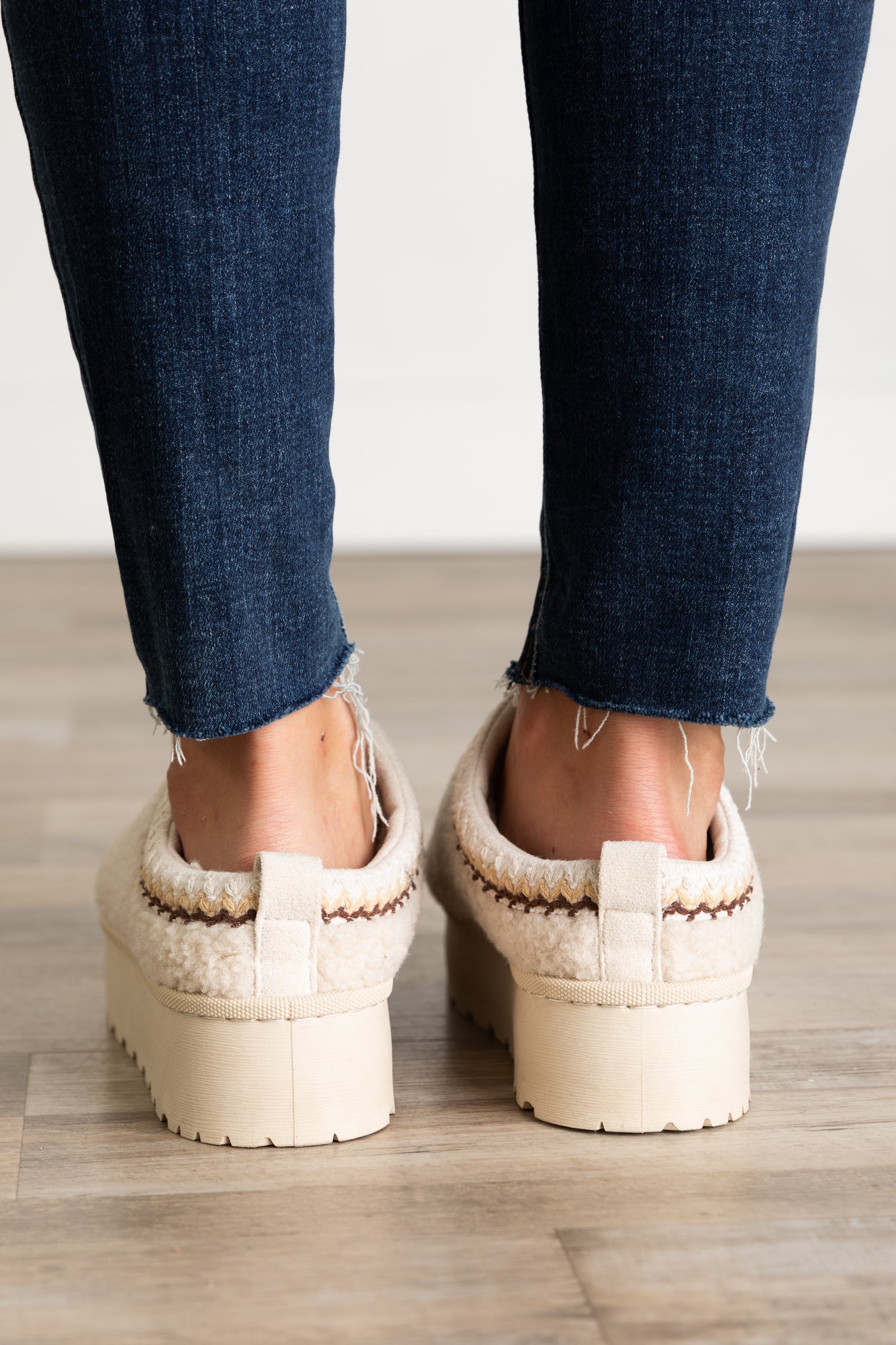 Sherpa Platform Slip On Shoes