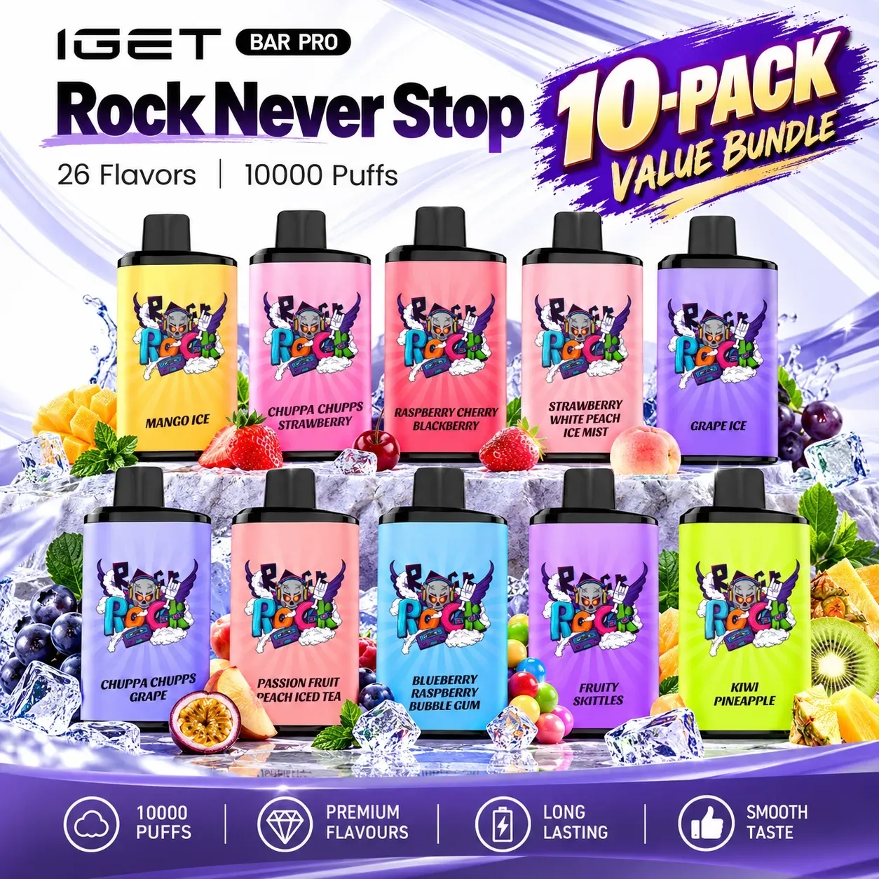 🇦🇺🔥 ONLY AU$399.99 (Was AU$650) | IGET BAR PRO 10,000 Puffs – 10-Pack Bundle 💨 | Save AU$250.01 ⚡ | 📦 Sydney Stock