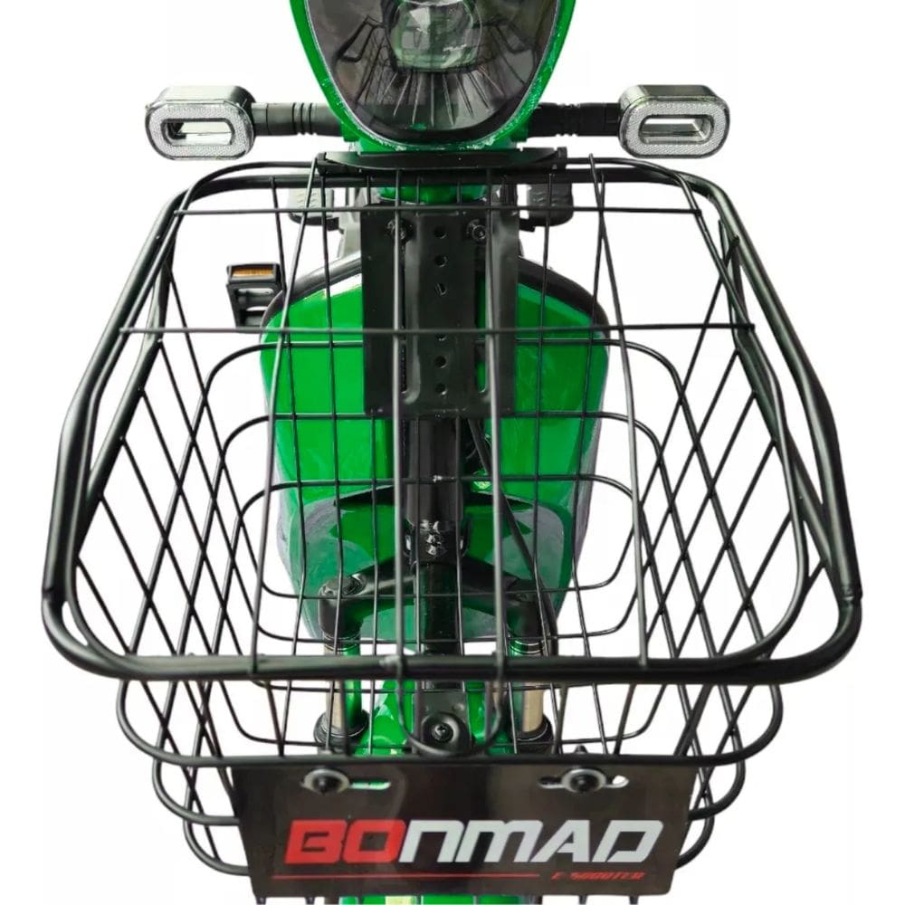 Bicicleta Elétrica Scooter 500w Aro 14 Bonmad C/ Suspensão Pto/Vrd