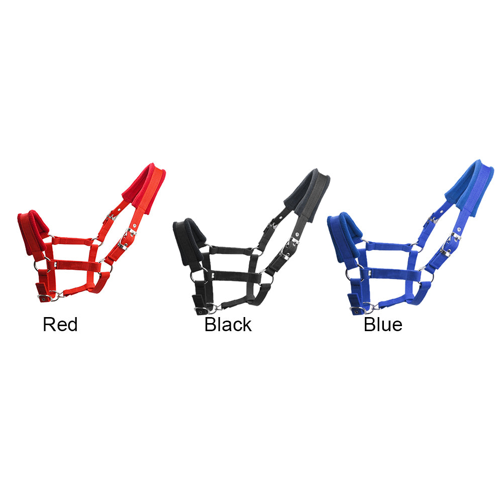 ASCZOV Durable Fleece Padded Horse Halter Sports Adjustable Strap Multiple Sizes