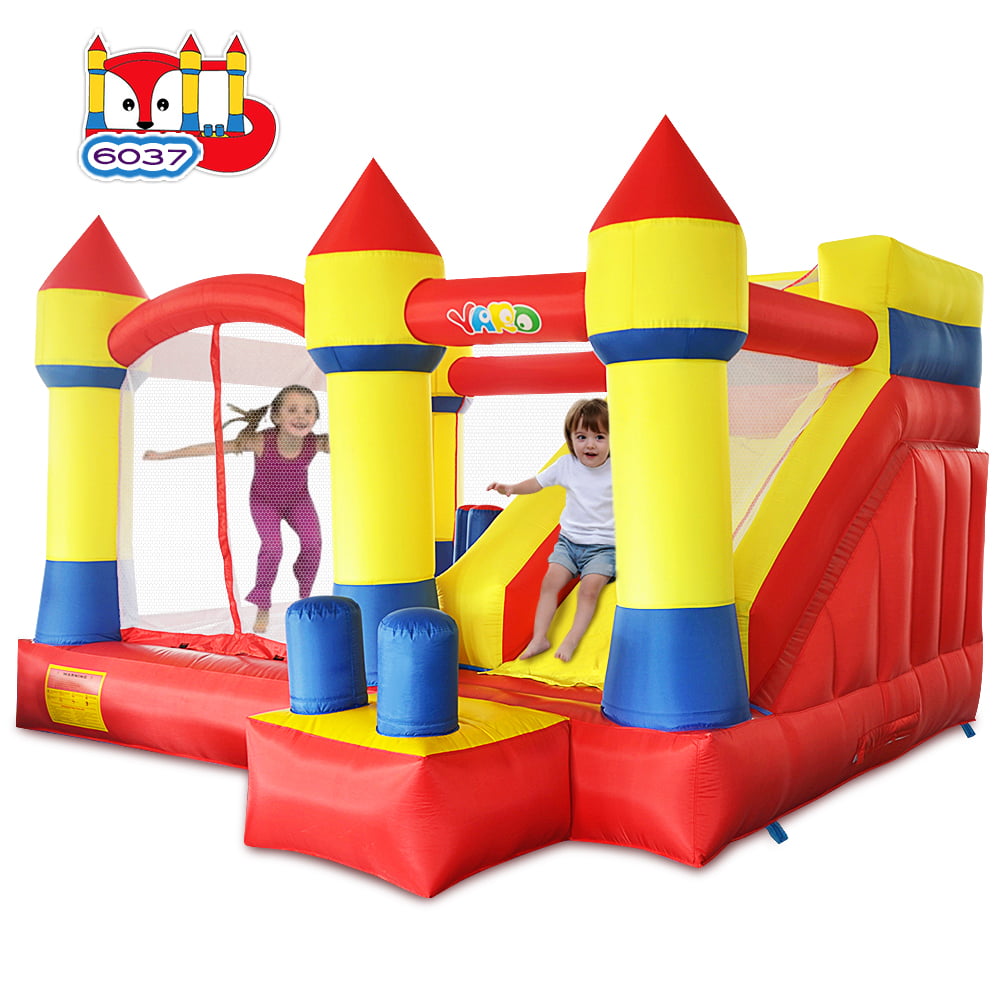 YARD Bounce House Inflatable Bouncy Castle Slide with Blower PVC Nylon 12.5*13.1*8.2ft