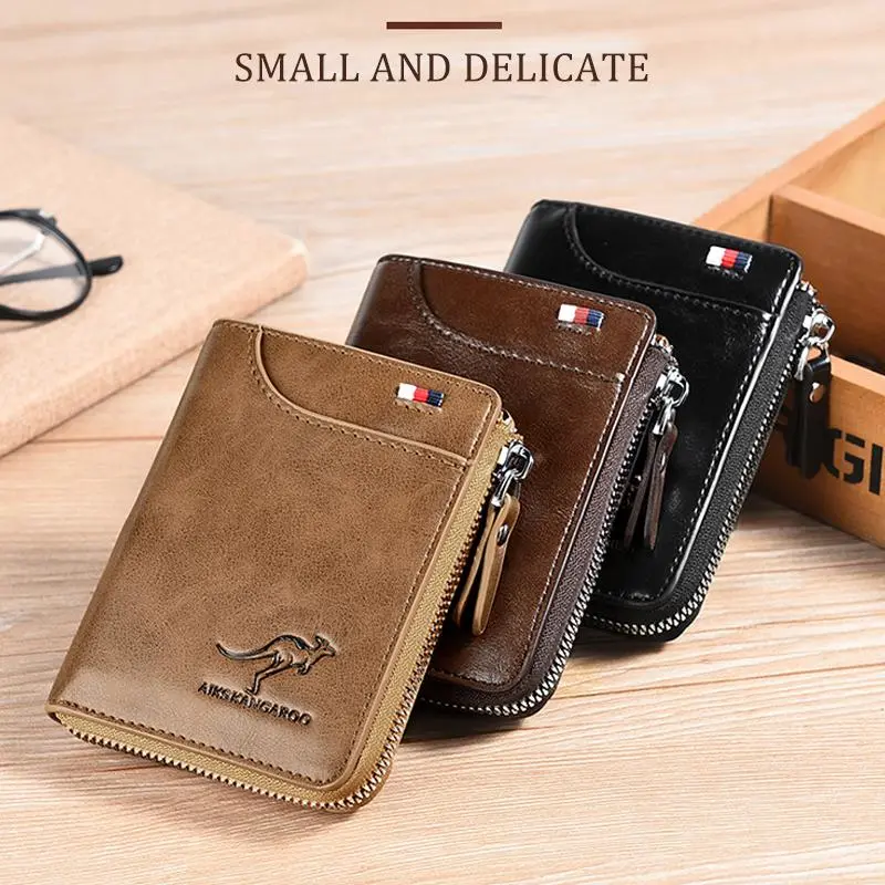 🔥 BIG SALE - 49% OFF 🔥🔥Men Wallet Zipper Genuine Leather Purs