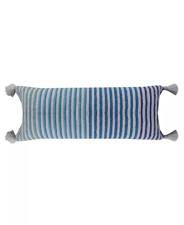 Vibhsa Chicos Home Handloom Woven Textured StripedDecorative Pillow， 14