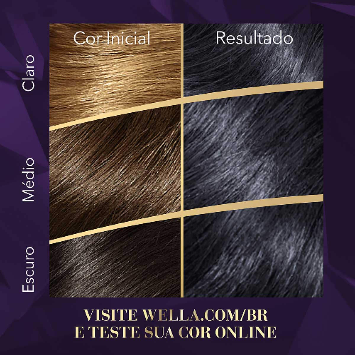 Kit tintura 28 preto azulado Wella Koleston