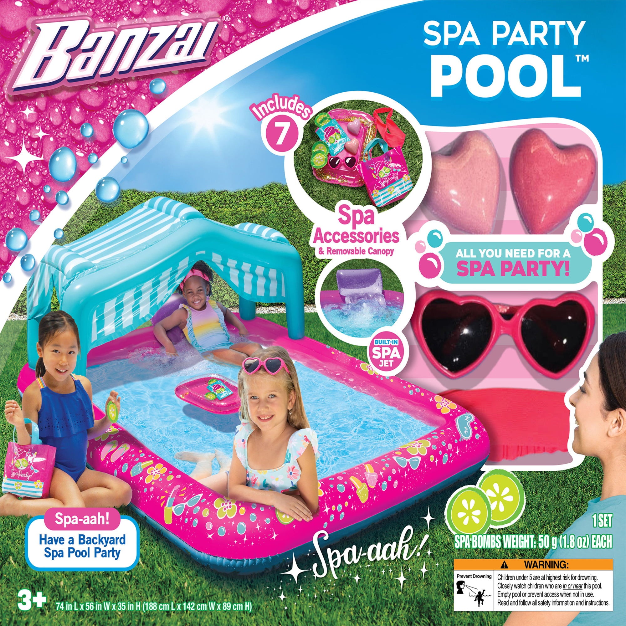 Banzai Spa Party Pool - Have a Backyard Spa Pool Party!