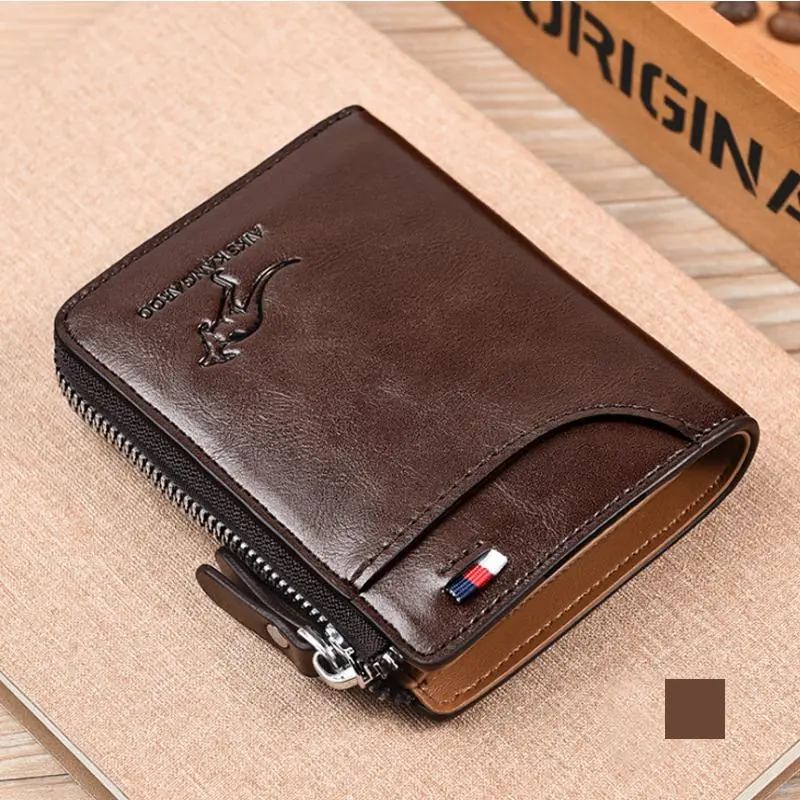 🔥 BIG SALE - 49% OFF 🔥🔥Men Wallet Zipper Genuine Leather Purs