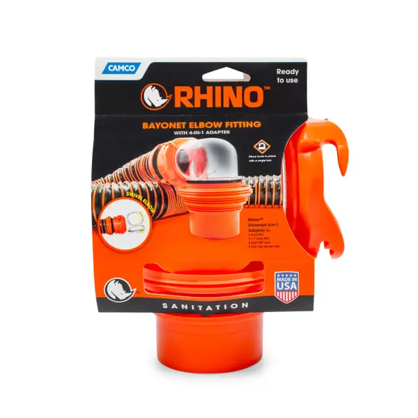 Camco RhinoFLEX Elbow and 4-in-1 Adapter