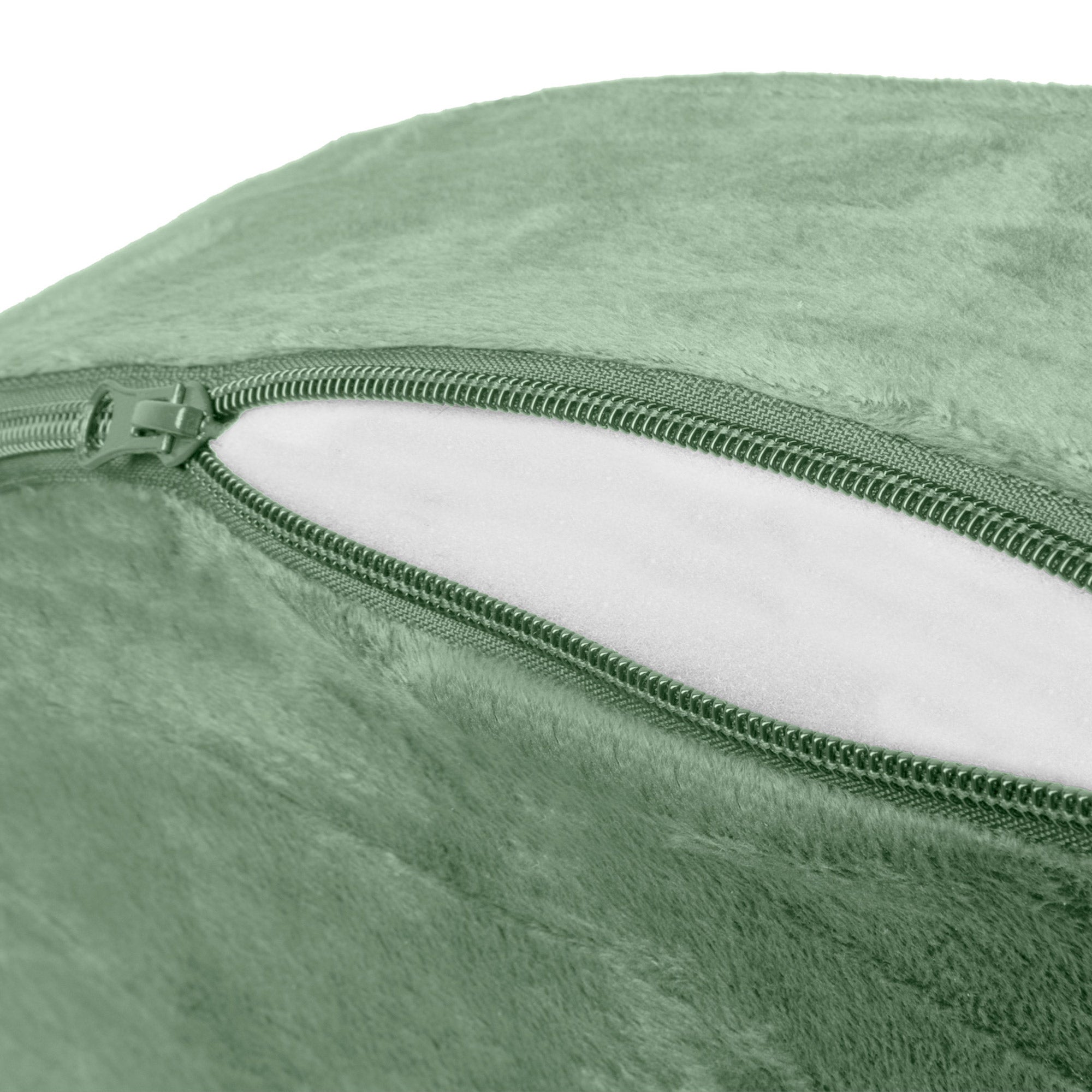 FurHaven Pet Dog Bed | Orthopedic Microvelvet Snuggery Burrow Pet Bed for Dogs and Cats， Sage， 35-inch