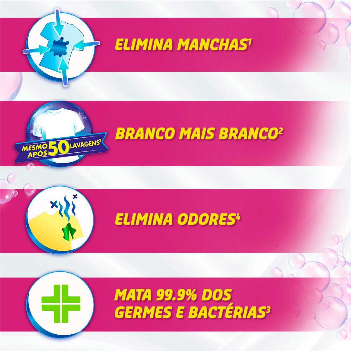 Tira Manchas em Po Vanish Crystal White Oxi Action para roupas brancas 450g