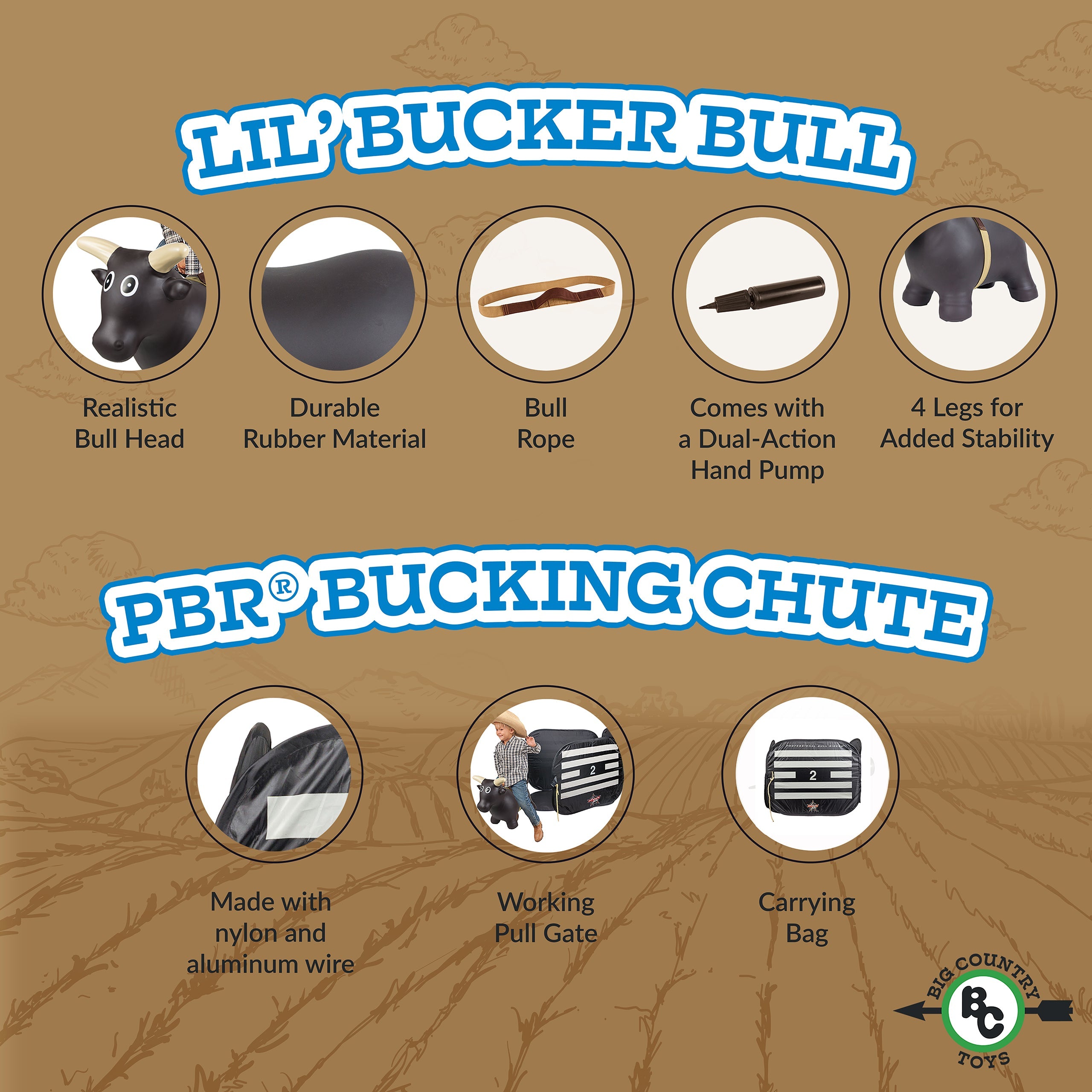 Lil' Bucker� Bull and PBR� Bucking Chute