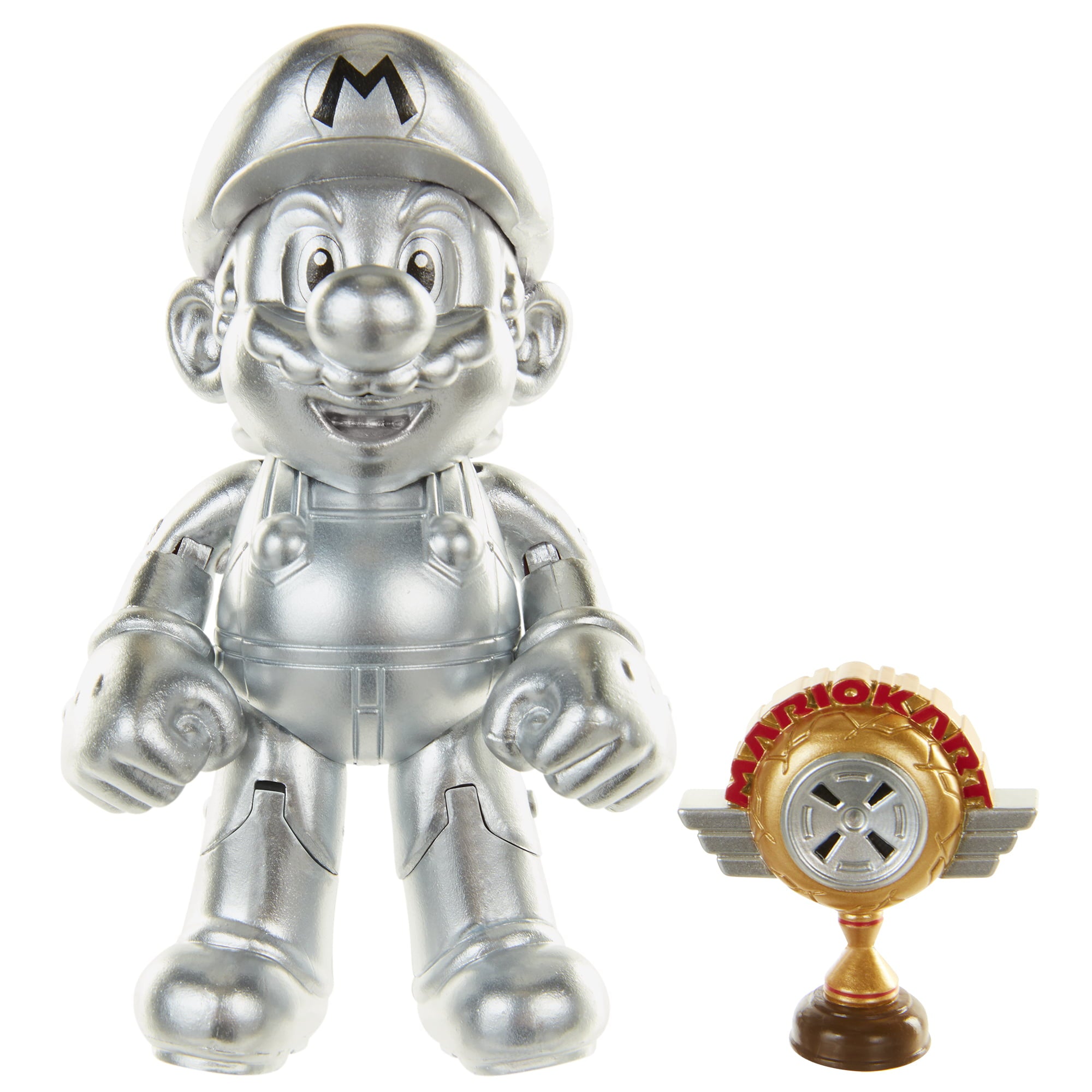  Metal Mario with Trophy Action Figure Set