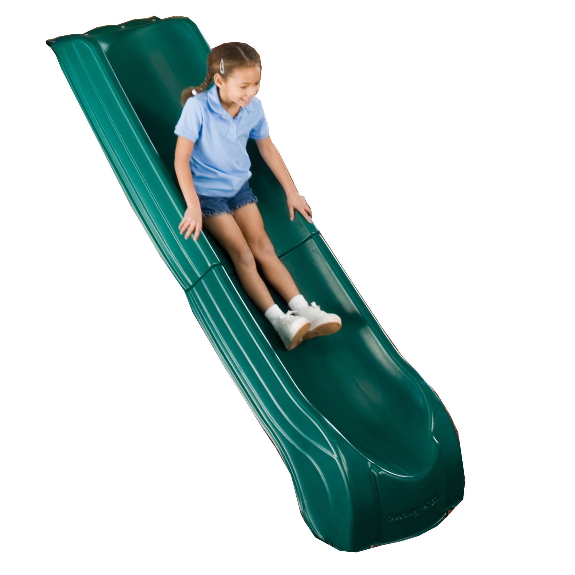 Swing-N-Slide 4 Foot Summit Slide with Lifetime Warranty， Green