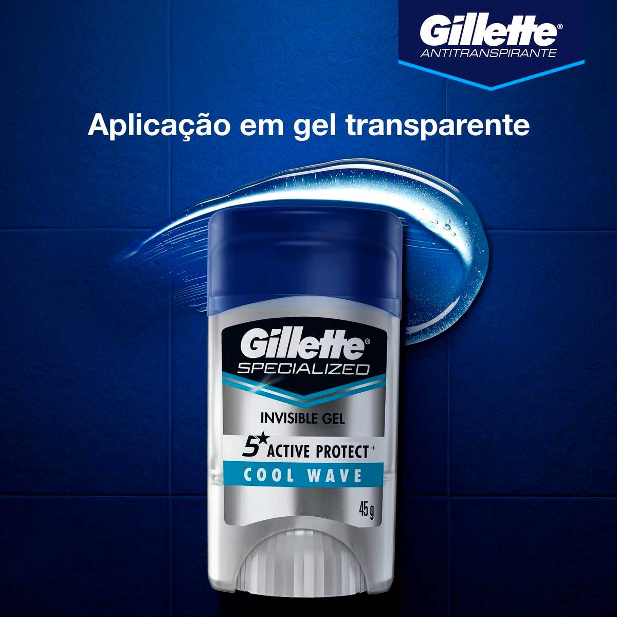 Desodorante Antitranspirante Gillette Specialized Cool Wave Gel 45g