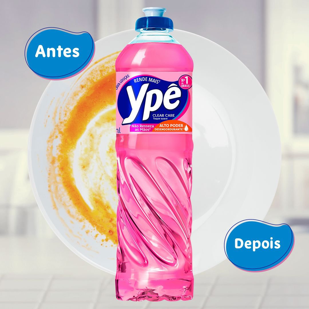 Detergente Ype Clear Care 500ml