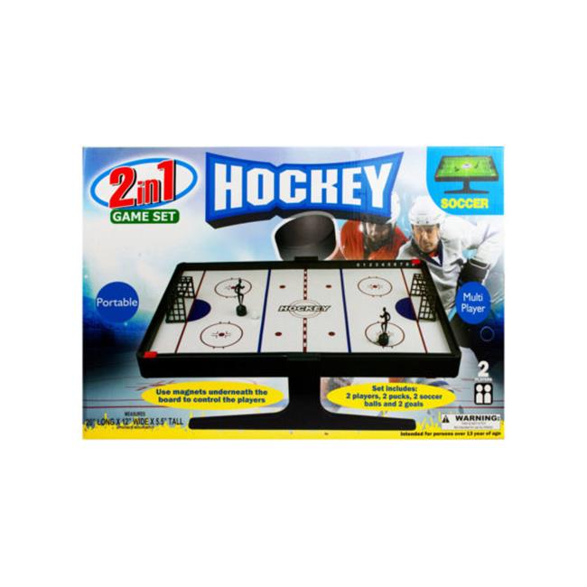 Kole Imports FB424-1 2-in-1 Soccer and Hockey Magnetic Game Set - Pack of 1