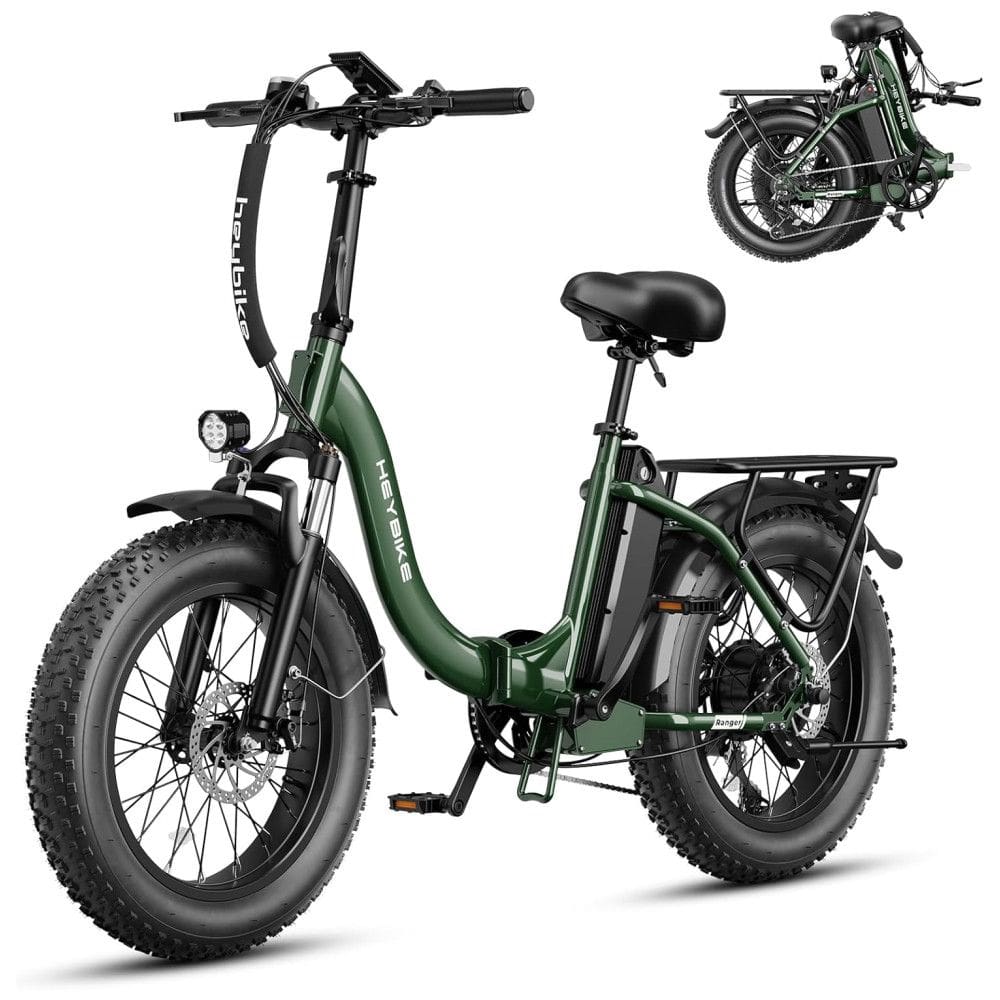 Bicicleta Elétrica Dobrável Ranger 2.0, Motor 1400W Pico, Bateria 600Wh, Autonomia 96 km, Pneus 20x4.0, Freio 180mm, Suspensão, Até 45 km/h