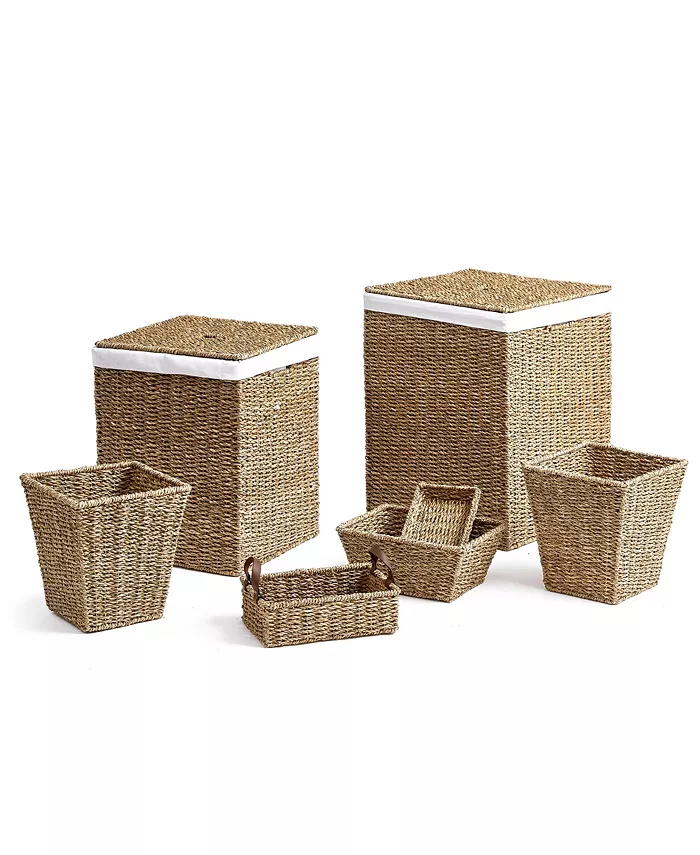 Baum Natural Kasbah Hamper and Storage， Set of 7