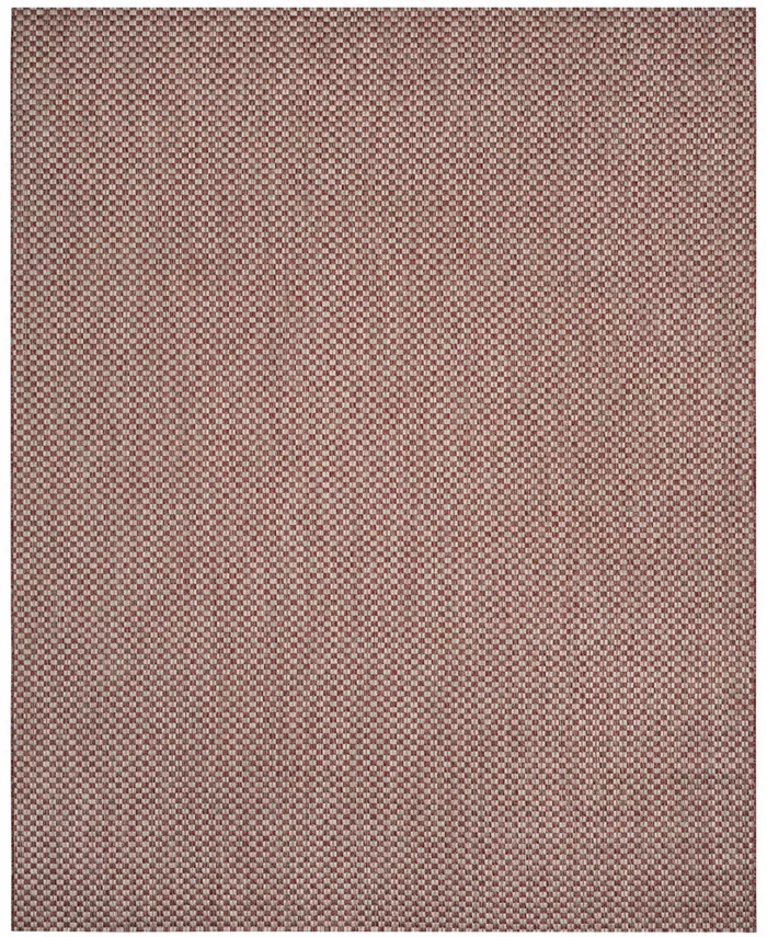 Safavieh Courtyard Rust and Light Gray 9' x 12' Sisal Weave Outdoor Area Rug