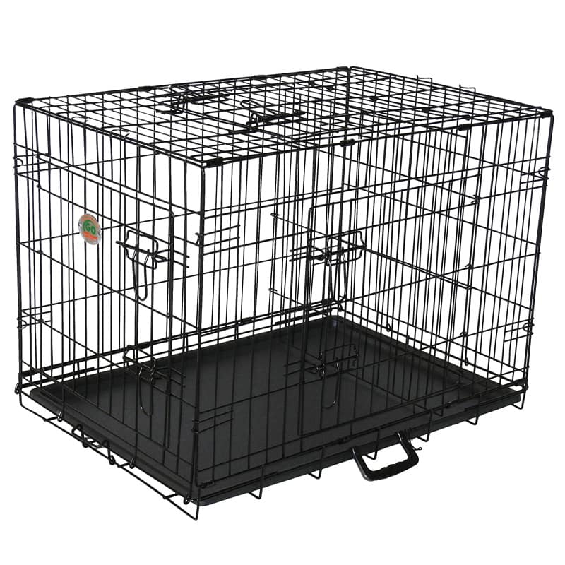 Go Pet Club TD-42 42 in. Three-Door Metal Dog Crate with Divider
