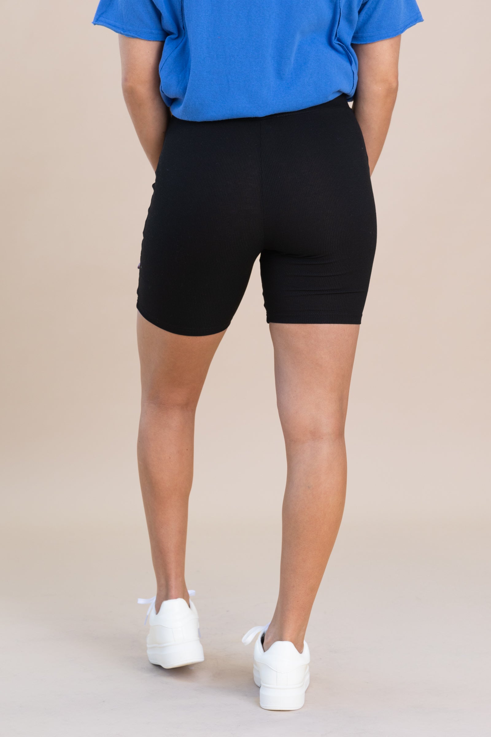 Black Active Basic Biker Shorts