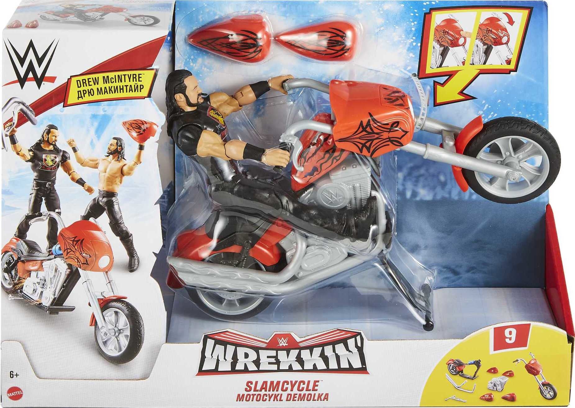 WWE Wrekkin Slam Cycle Vehicle With Drew Mcintyre Basic Action Figure