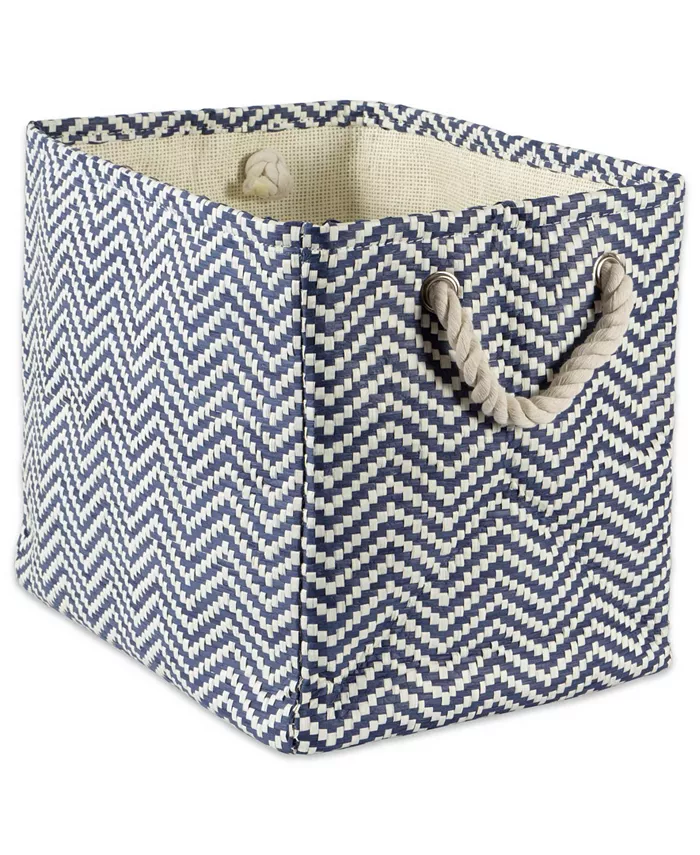 Design Imports Paper Bin Chevron Rectangle Small