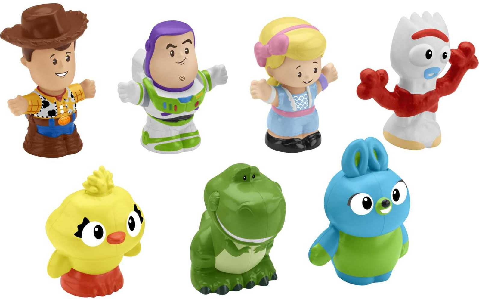Disney Toy Story 7 Friends Pack Little People Figure Set with Woody and Buzz Lightyear for Toddlers