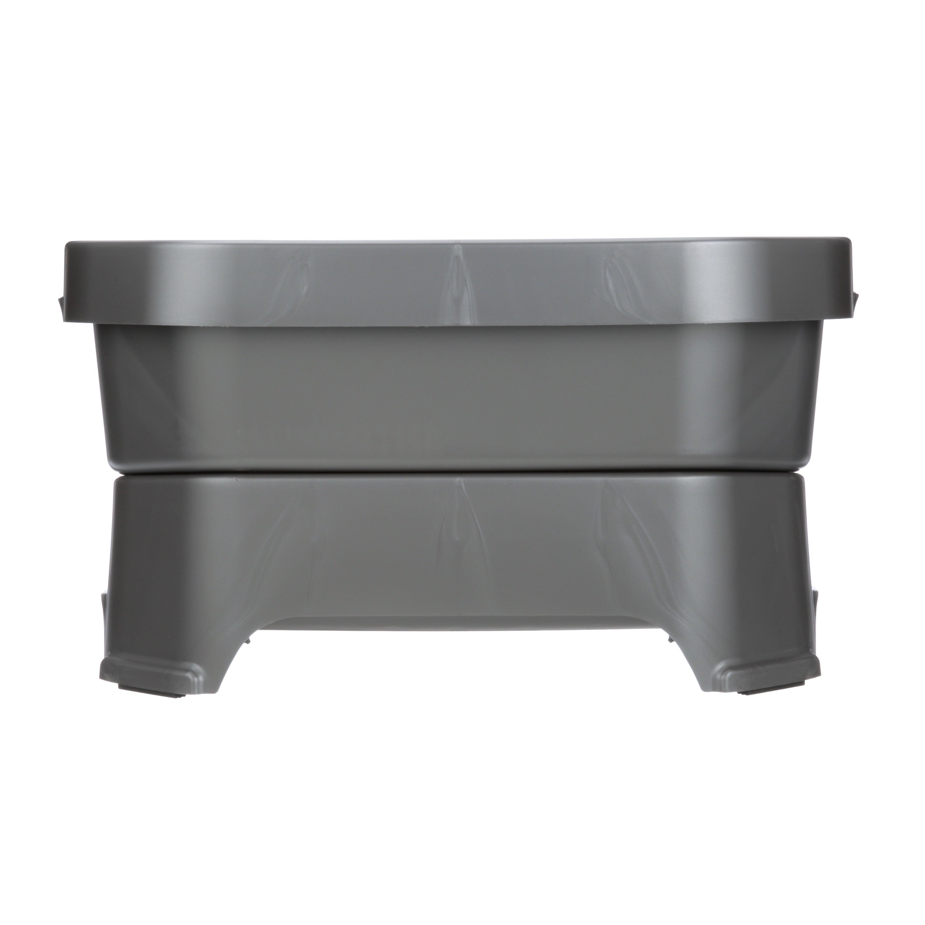 Neater Pets Neater Feeder Deluxe Mess-Proof Elevated Food and Water Bowls for Medium Dogs， Gunmetal