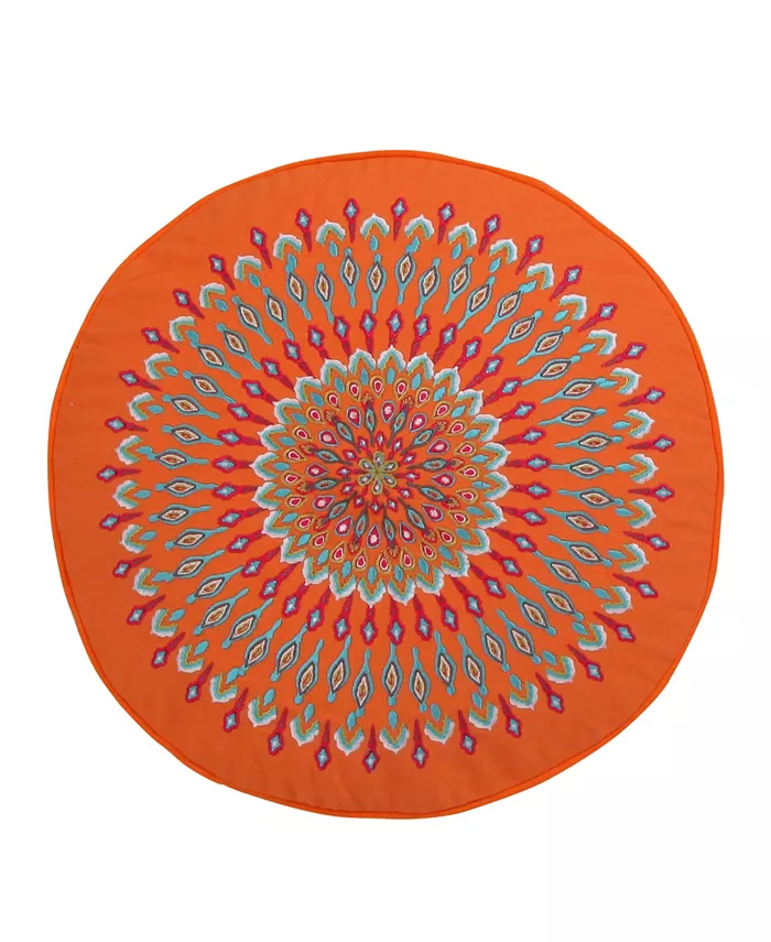Levtex Mirage Peacock Decorative Pillow， 18