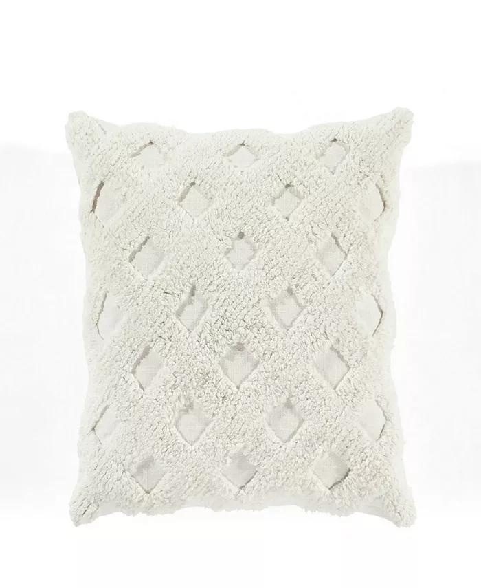 Lush Dandeacutecor Lush Decor Tufted Diagonal Decorative Single Pillow Cover， 20