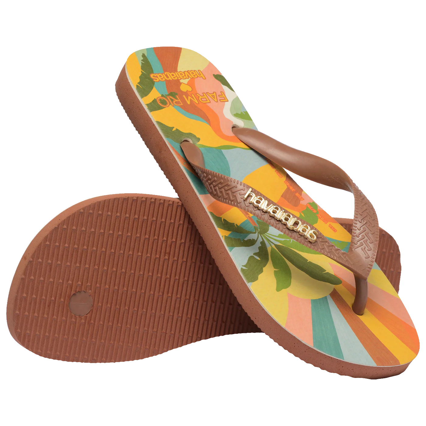 Chinelo Havaianas Farm Paisagem Carioca