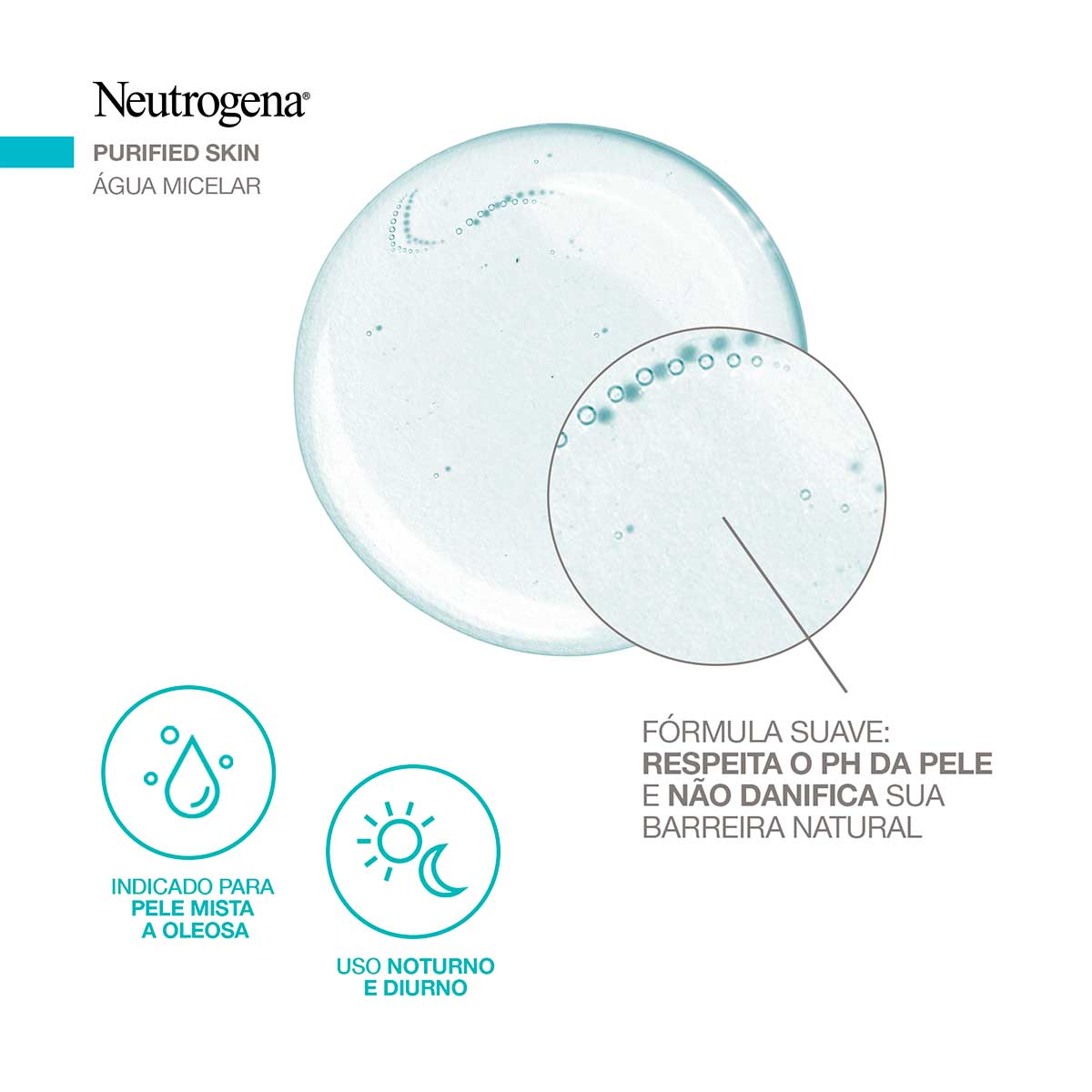 Agua Micelar Demaquilante Neutrogena Purified Skin 200ml