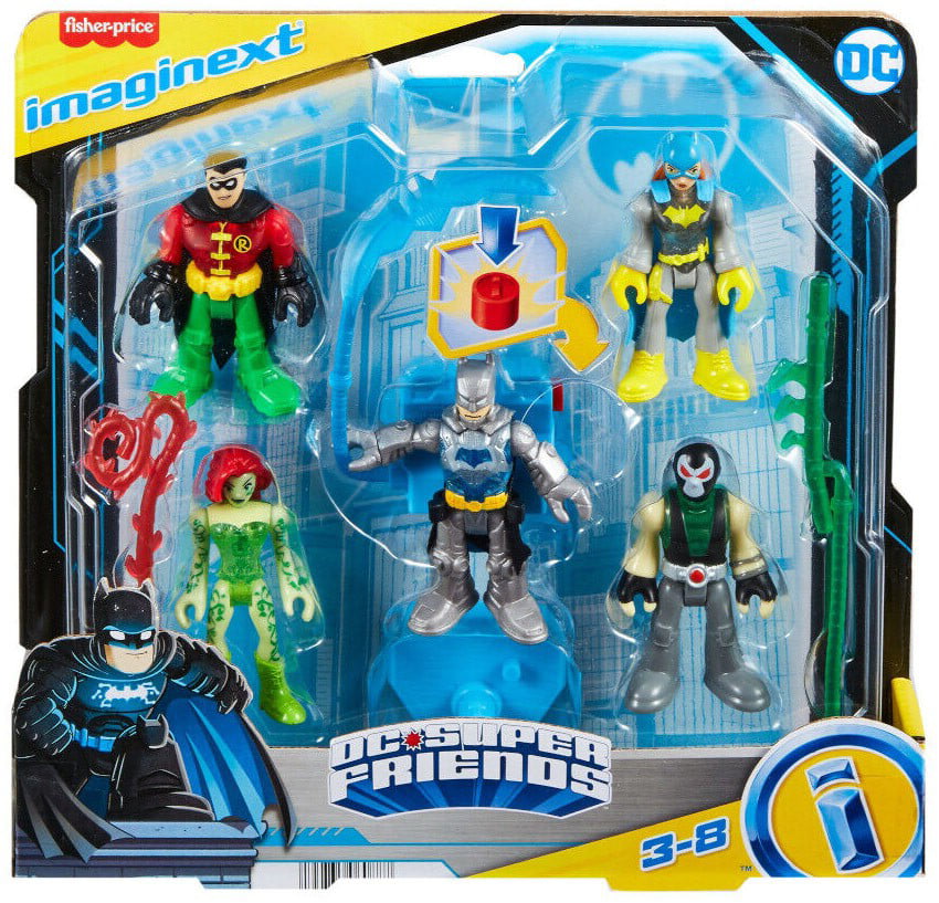 DC Super Friends Imaginext Batman Battle Multipack (Batman， Poison Ivy， Batgirl， Robin and Bane)