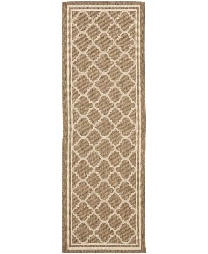 Safavieh Courtyard Brown and Bone 2'3
