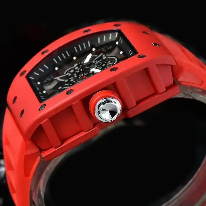 LIUYANGTIAN Luxury Men’s Quartz Wristwatch for Man Hollow Style Automatic Watches Male Mechanical Watch  Calendar Sports Waterproof
