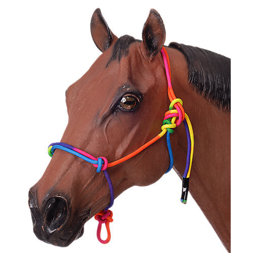 Tough1 Mini Rainbow Rope Halter Medium