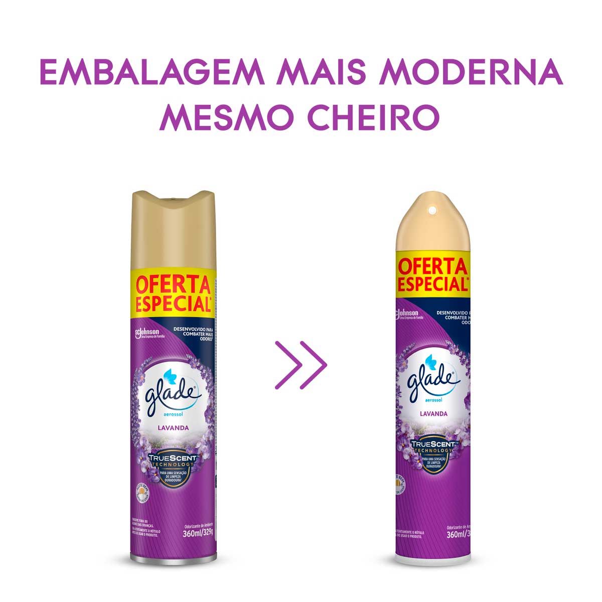 Desodorizador Glade Aerossol Lavanda 360ml Oferta Especial