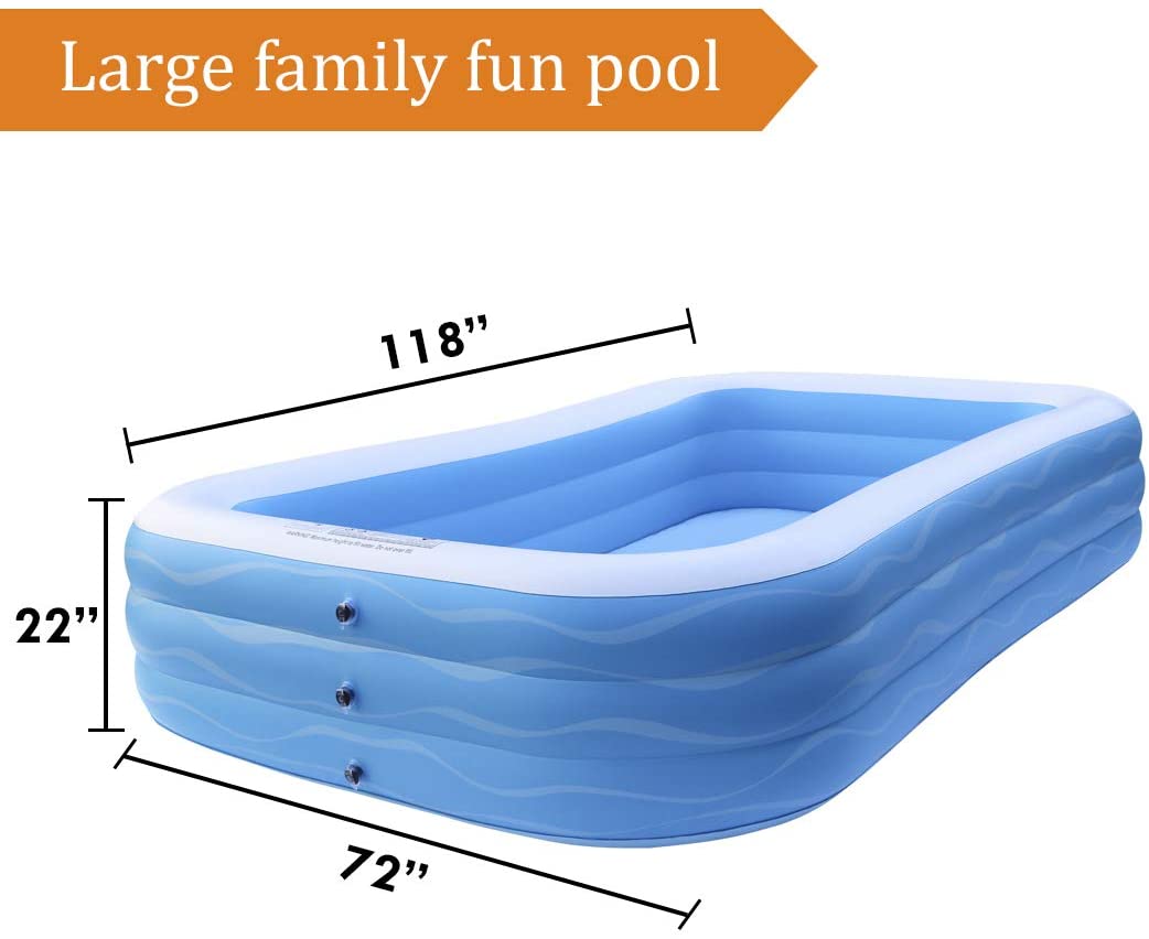 Airso Inflatable Swimming Pool Family Full-Sized Inflatable Pools 118