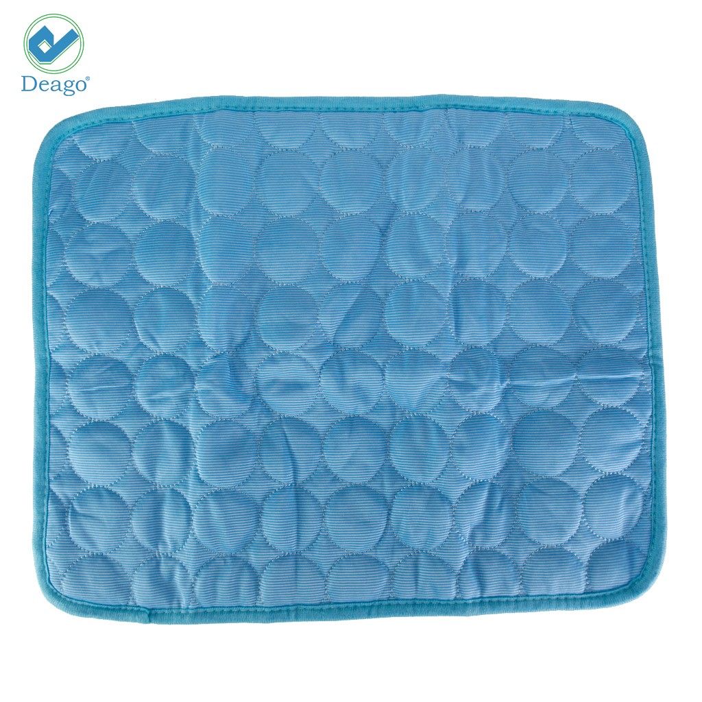 Deago 1Pack Pet Dog Cooling Mat for Kennels Crates Beds Soft Breathable Non Toxic Dog Mattress Pad for Small Medium Large Dogs