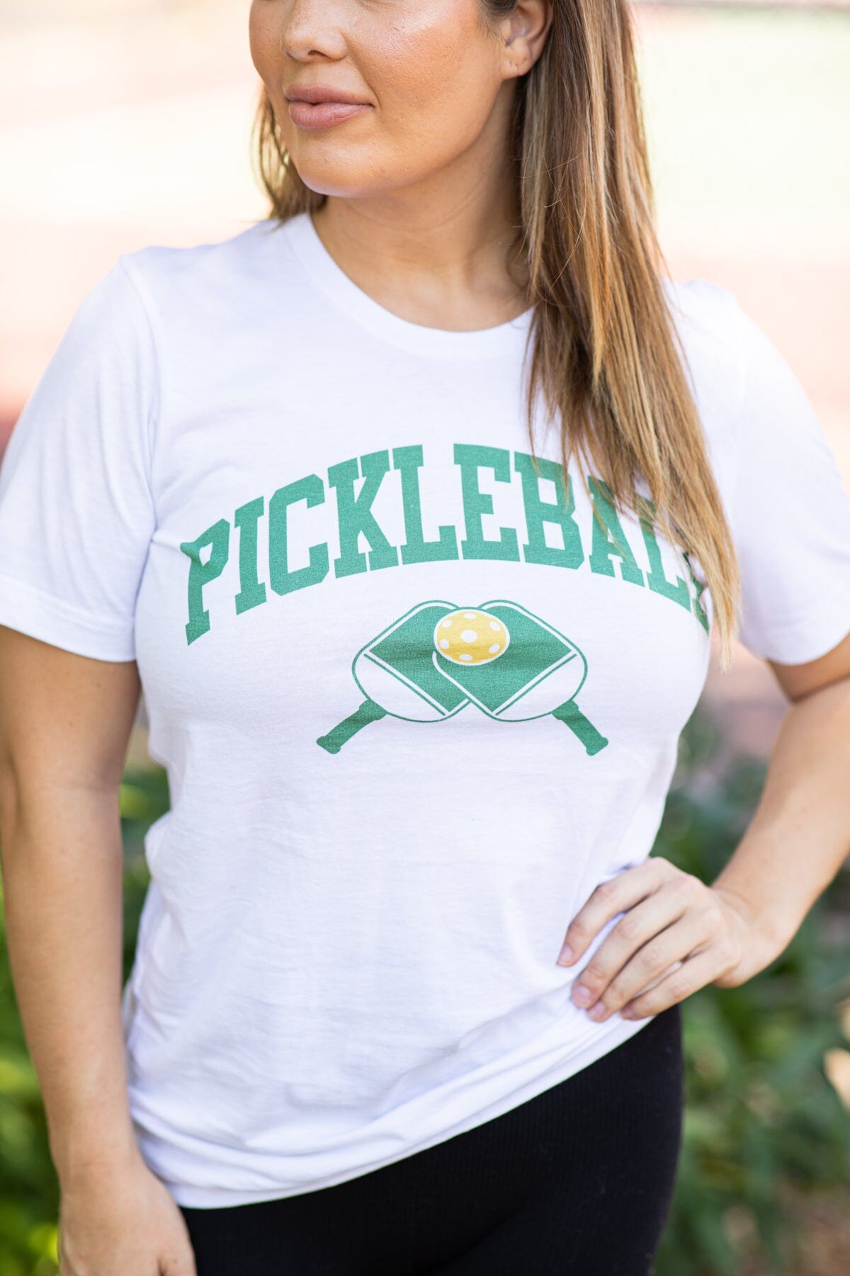 Off White Pickleball Graphic Tee