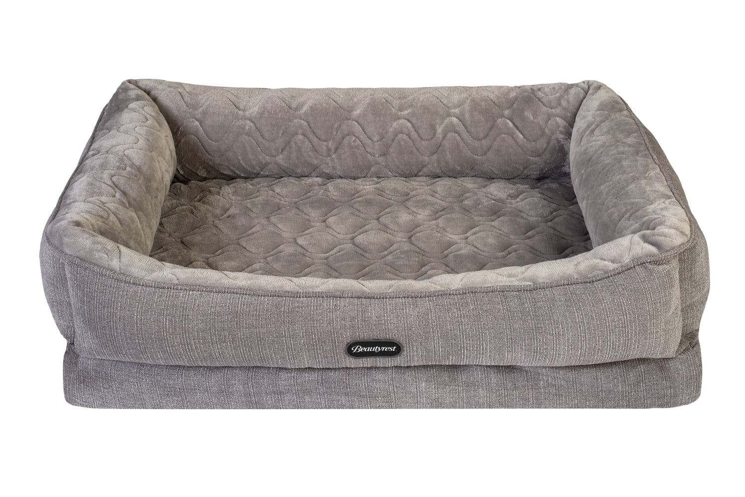 Beautyrest Large Ultra Plush Quilted Grey