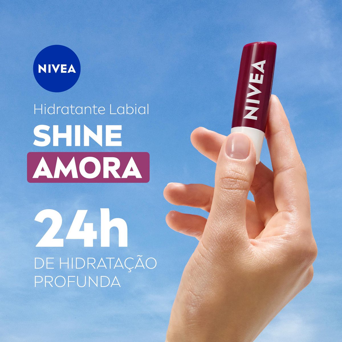 Hidratante Labial NIVEA Amora Shine 4,8g