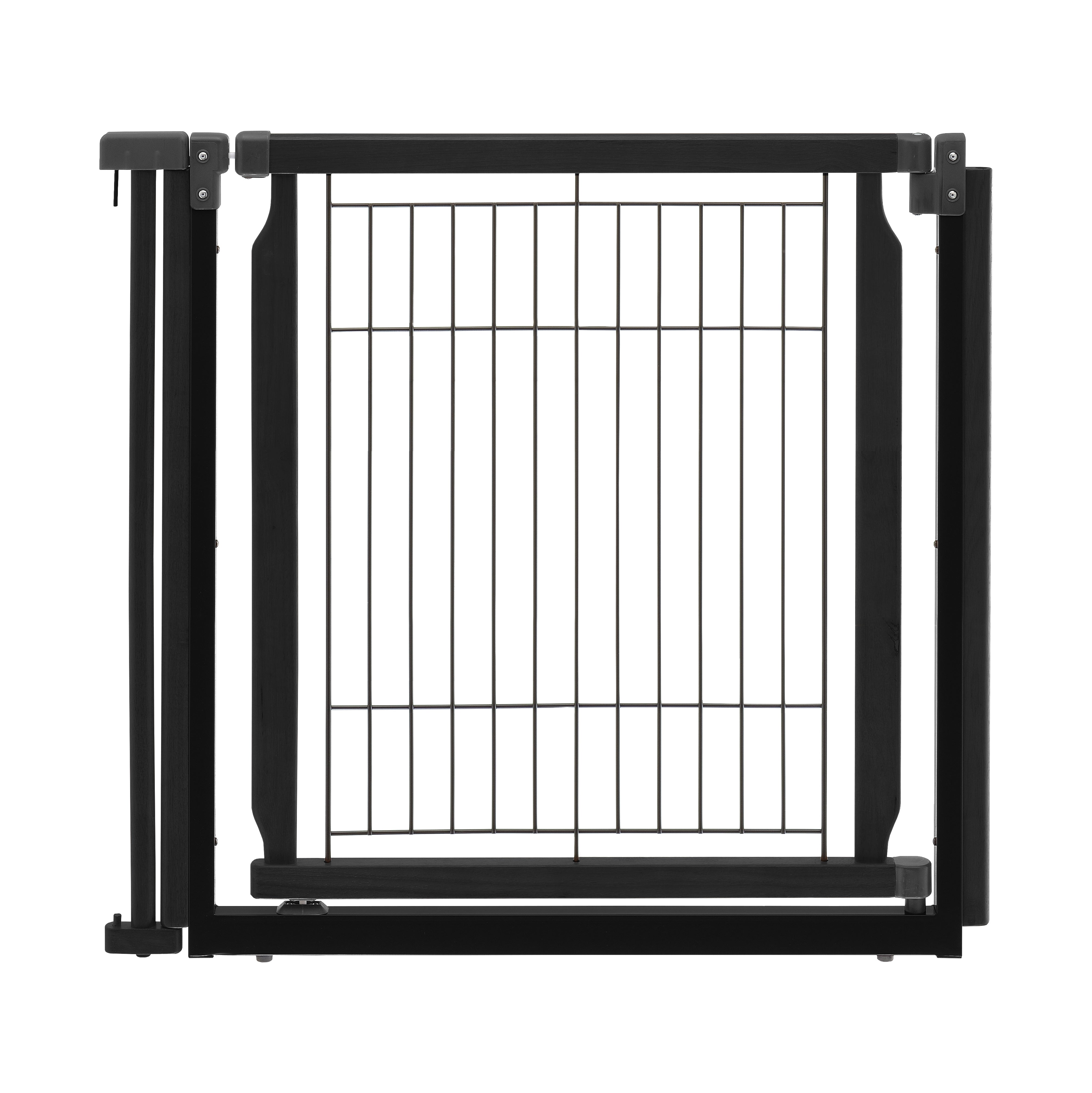 Richell Convertible Elite Pet Gate， Black