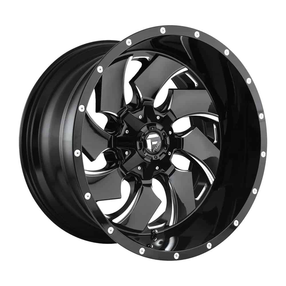 Fuel 1PC D574 CLEAVER D574 20X8.25 8X200 GL-BLK-MIL -227MM