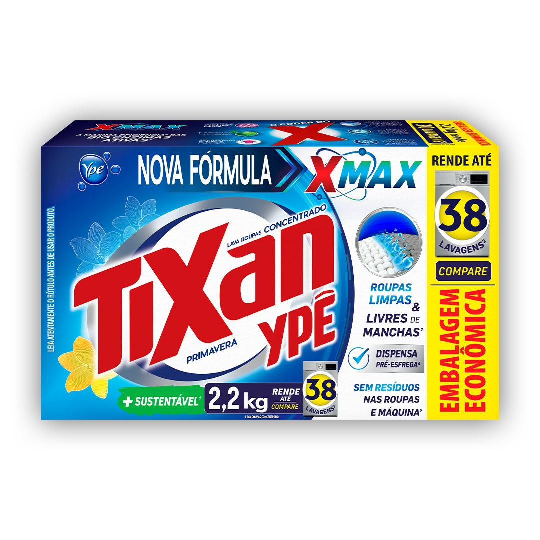 Sabao em Po Tixan Ype Primavera 2,2Kg