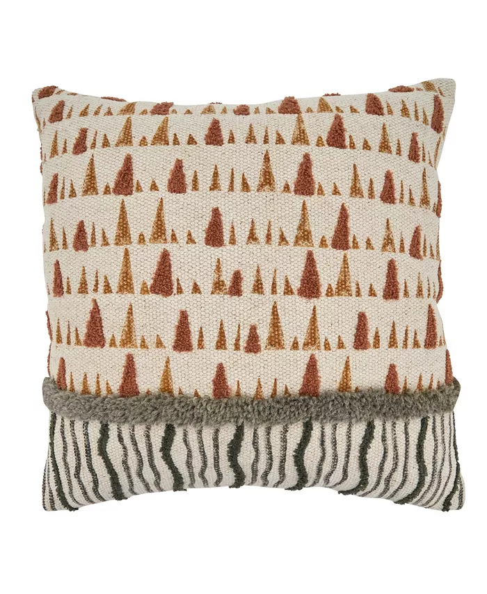 Saro Lifestyle Abstract Embroidered Decorative Pillow， 20