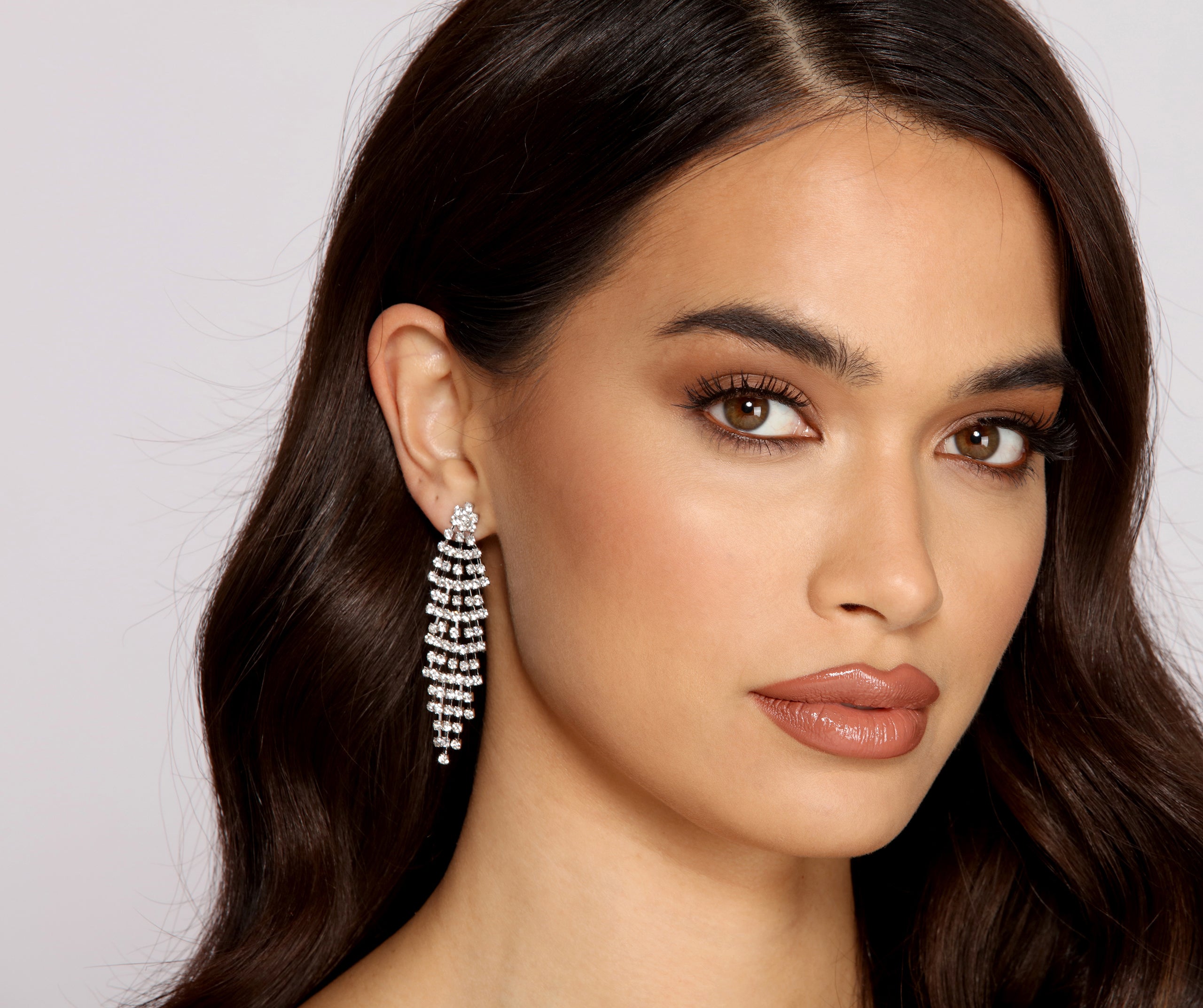 Three Pack Rhinestone Duster Earrings