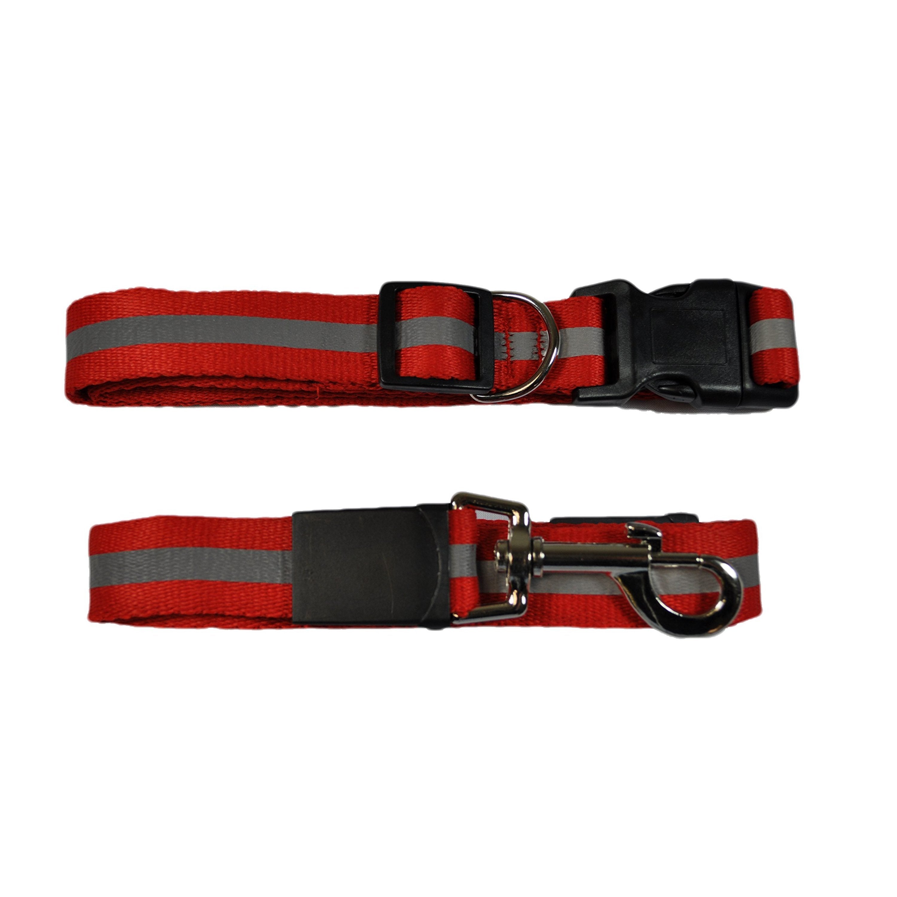 Downtown Pet Supply Reflective Dog Leash， Durable Safety Leash for Dogs， Red