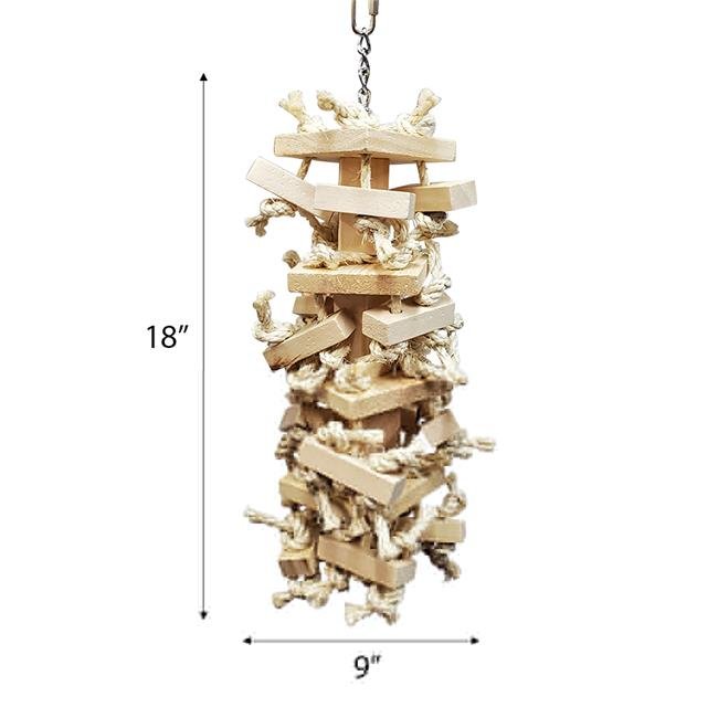 AandE Cage HB01441 Cluster Blocks Natural Bird Toys - Medium